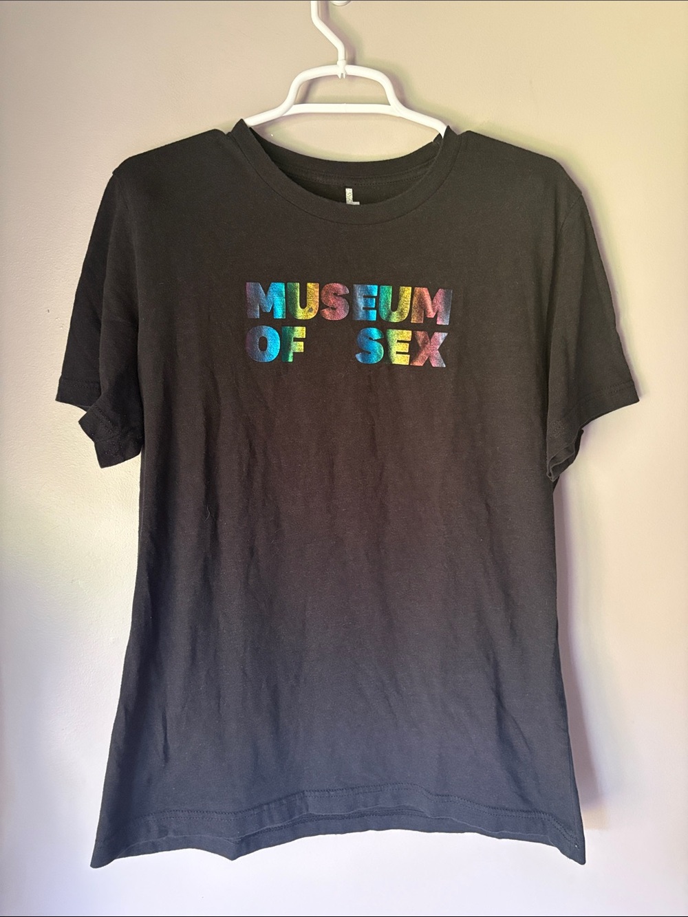 MUSEUM OF SEX Women’s P-Town Rainbow Pride Graphic Black T-Shirt